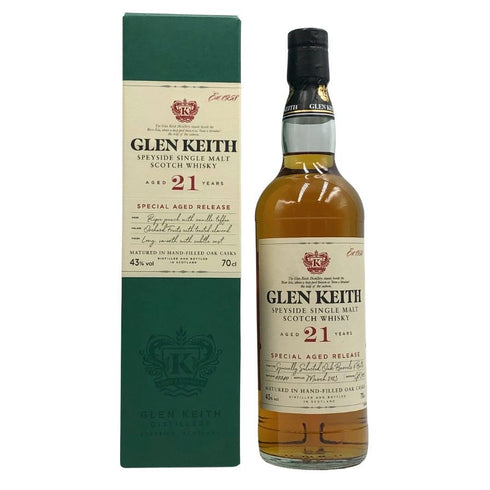 グレン キース 21年 スペシャル エイジド リリース 2023 43% 700ml GLEN KEITH スコッチウイスキー【A3】