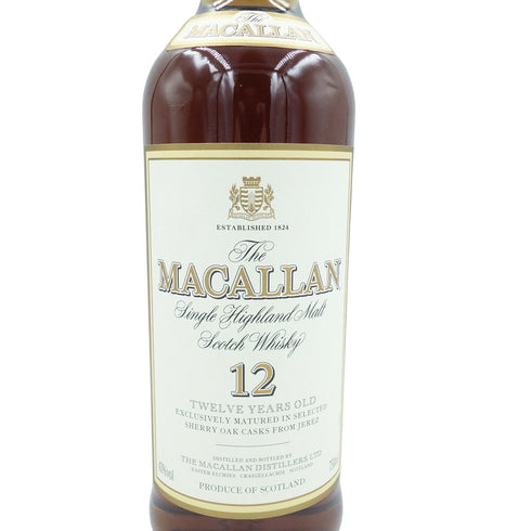 ザ マッカラン 12年 旧ボトル シェリーオークカスク 750ml 【C2】