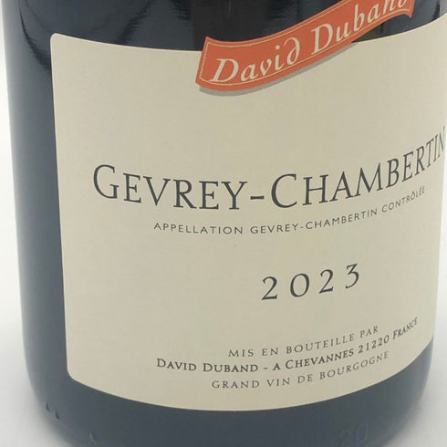 ダヴィド デュバン ジュヴレ シャンベルタン 2023 750ml 13%Domaine David Duband Gevrey ブルゴーニュワイン【P1】