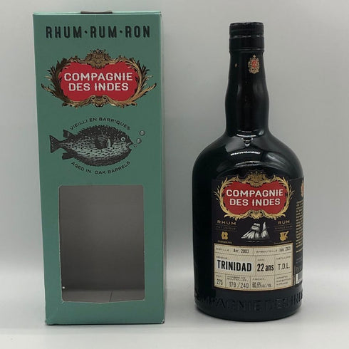 コンパニーデザンド トリニダード ラム 22年 2003 for Rum and Whisky, Kyoto & SHINANOYA 700ml 60.6% Compagnie Des Indes ラム酒【E3】
