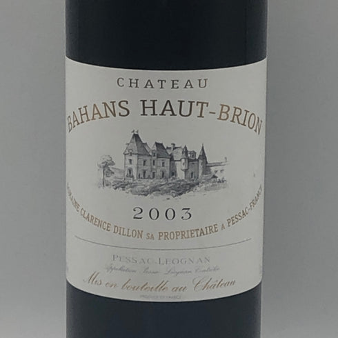 シャトー バーン オー ブリオン 2003 750ml 12.5% Chateau Bahans Haut-Brion ボルドーワイン【R2】