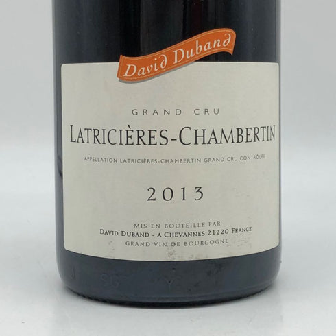 ドメーヌ ダヴィド デュバン ラトリシエール シャンベルタン グラン クリュ 2013 750ml 12% Domaine David Dubane ブルゴーニュワイン【J4】