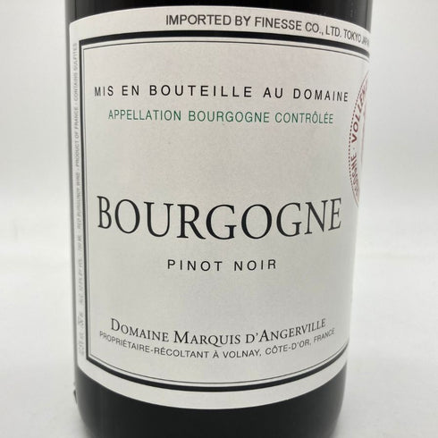 ドメーヌ マルキ ダンジェルヴィーユ ブルゴーニュ ピノ ノワール 2010 750ml 12.5% Domaine Marquis D'angerville Bourgogne Pinot Noir 【T】