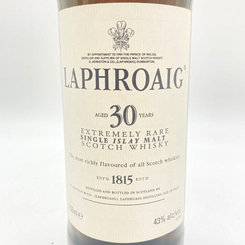 ラフロイグ 30年 エクストリームリー レア 750ml 43% LAPHROAIG EXTREMELY RARE 【SKU】