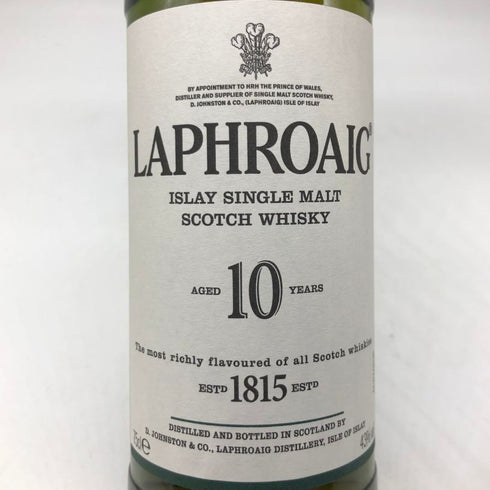 ラフロイグ 10年 シングルモルト スコッチウイスキー 750ml 43% LAPRHROAIG スコッチウイスキー【T1】