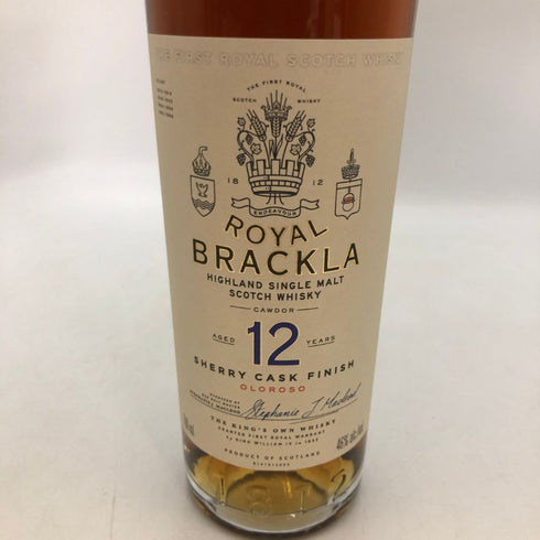 ロイヤル ブラックラ 12年 シェリーカスク フィニッシュ 700ml 46% ROYAL BRACKLA SHERRY CASK FINISH スコッチウイスキー【O4】