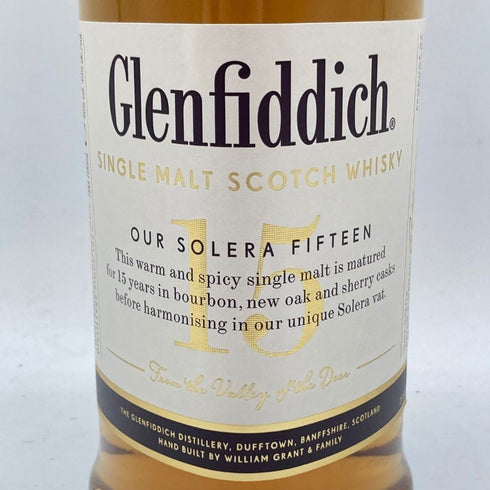 グレンフィディック 15年 ソレラリザーブ 700ml 40% Glenfiddich OUR SOLERA FIFTEEN スコッチウイスキー【G】