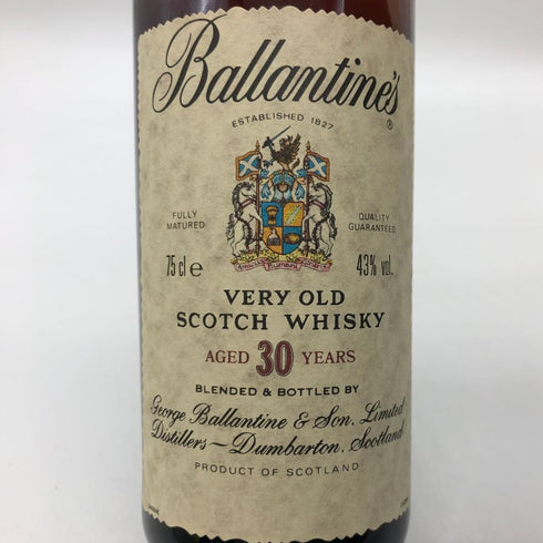 バランタイン 30年 ベリーオールド 金キャップ 700ml 43% Ballantine's VERY OLD スコッチウイスキー【A】