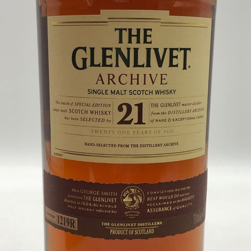 ザ グレンリベット アーカイブ 21年 700ml 43% THE GLENLIVET スコッチウイスキー【D3】