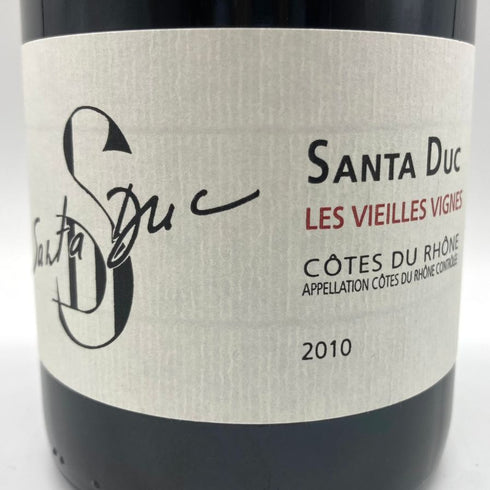 ドメーヌ サンタ デュック レ ヴィエイユ ヴィーニュ 2010 750ml 14% Domaine Santa Duc フランスワイン【Z4】
