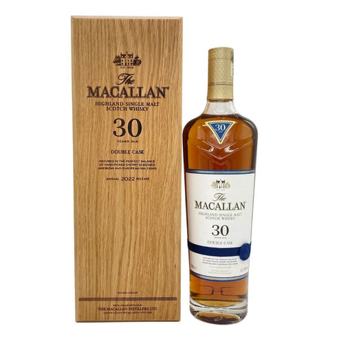 【同梱不可】マッカラン 30年 ダブルカスク 2022 700ml 43% MACALLAN スコッチウイスキー【I】