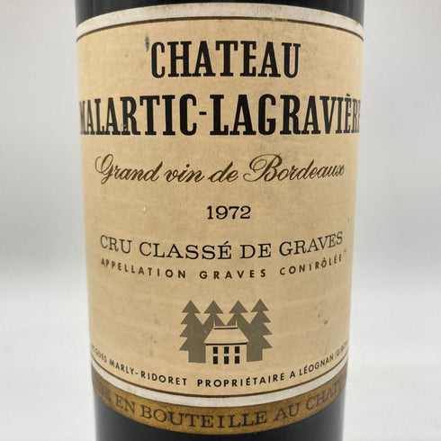 シャトー マラルティック ラグラヴィエール 1972 750ml 14% CHATEAU MALARTIC LAGRAVIERE 【F】