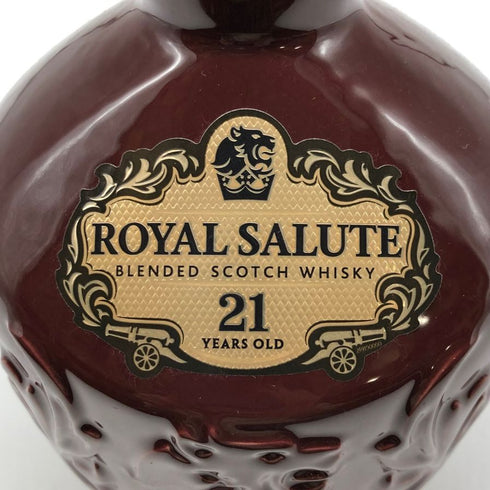 ロイヤル サルート 21年 スコッチ ウイスキー 赤陶器 700ml ROYAL SALUTE スコッチウイスキー1430g【W1】