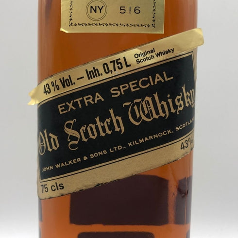 ジョニー ウォーカー ブラックラベル エクストラ スペシャル 特級 金キャップ 750ml 43% Johnnie Walker Black Label Extra Special スコッチウイスキー【F0】