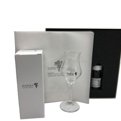 東京都限定◆サントリー 響 100周年 試飲用 ミニボトル テイスティンググラス付き 50ml 43% SUNTORY HIBIKI 【E】