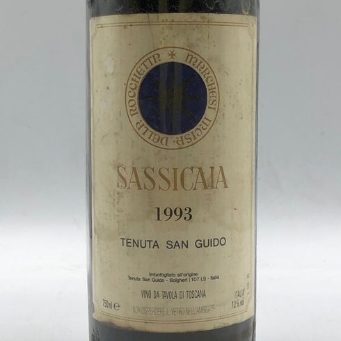 サッシカイア 1993 750ml 12% SASSICAIA イタリアワイン【P4】