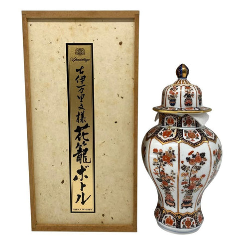 東京都限定◆ニッカ 古伊万里文様 花籠ボトル 有田焼 陶器 720ml 43% NIKKA 1210g【B2】
