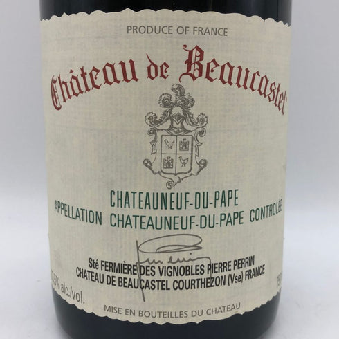 シャトー ド ボーカステル シャトーヌフ デュ パプ 2000 750ml 13.5% Ch. de Beaucastel Châteauneuf du Pape Rouge フランスワイン【Q2】
