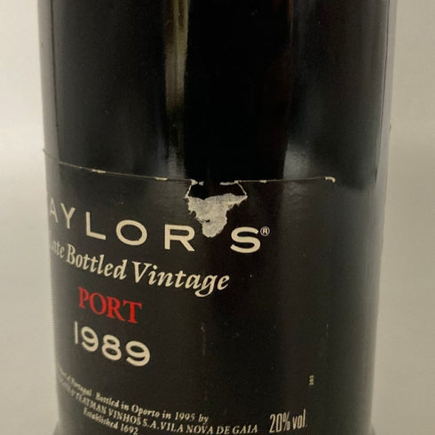 テイラーズ レイト ボトルド ヴィンテージ ポート 1989 750ml 20%想定 TAYLORS 赤ワイン【E1】