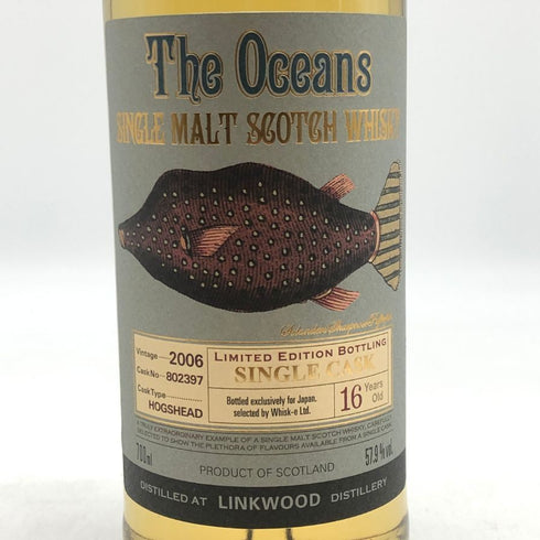 ザ オーシャンズ リンクウッド 16年 2006 ホグスヘッド 57.9% 700ml The Oceans スコッチウイスキー【F0】