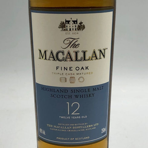マッカラン 12年 ファインオーク 350ml 40% MACALLAN FINE OAK スコッチウイスキー【T1】