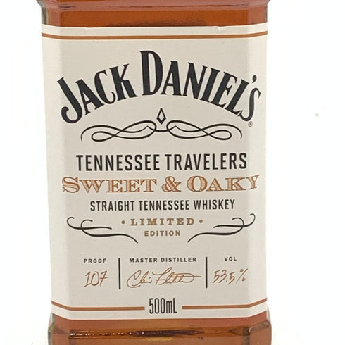 ジャックダニエル テネシートラベラーズ スイート&オーキー No.1 500ml 53.5% JACK DANIERL'S TENNESSEE TRAVELERS SWEET&OAKY 【F4】