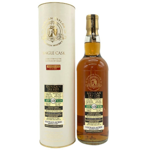 ダンカン テイラー グレンアラヒー 13年 2008 シェリーカスク シングルモルト 700ml 53.7% 国内限定180本 DUNCAN TAYLOR GLENALLACHIE SHERRY CASK 【H1】