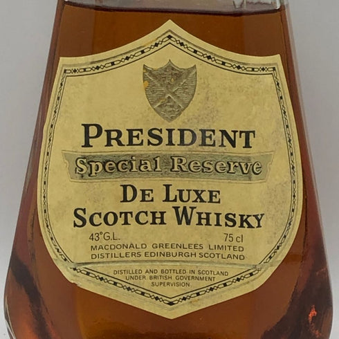 プレジデント スペシャル リザーブ デラックス 750ml 43% PRESIDENT SPECIAL RESERVE DE LUXE スコッチウイスキー【X0】