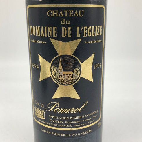 シャトー デュ ドメーヌ ド レグリース 1994 750ml 12.5% Chateau du Domaine de l'Eglise ボルドーワイン【Z1】