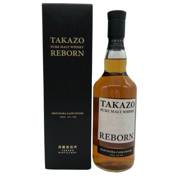 東京都限定◆高蔵蒸留所 リボーン ピュアモルト ミズナラカスクフィニッシュ ウイスキー 700ml 46% TAKAZO REBORN 【X0】