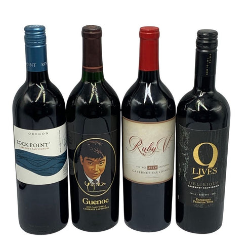 赤ワイン まとめ【4本セット】 ROCK POINT 750ml 13.8% Ruby V 750ml 13.5% Guenoc 750ml 14% 9LIVES 750ml 14% 赤ワイン【MA6】