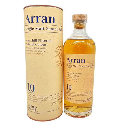 アラン 10年 ノンチルフィルタード 700ml 46% Arran スコッチウイスキー【A】