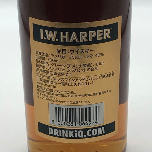 IW ハーパー ゴールドメダル 700ml 40% I.W. HARPER GOLD MEDAL バーボン【Q1】