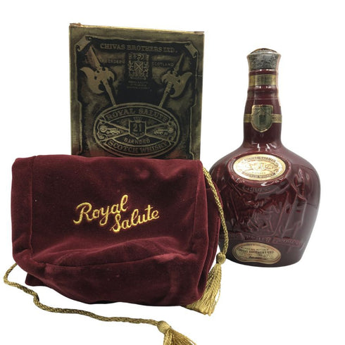 ロイヤルサルート 21年 赤 陶器ボトル 700ml 40% ROYAL SALUTE スコッチウイスキー1284g【J4】