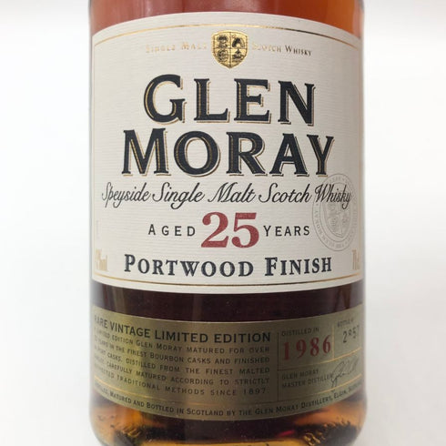 グレンマレイ 25年 1986 ポートウッドフィニッシュ ウイスキー 木箱 700ml 43% Glen Moray スコッチウイスキー【W】