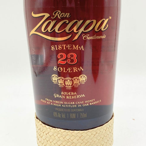 ロン サカパ センテナリオ 23年 ソレラ グラン レゼルヴァ 750ml 40% RON ZACAPA Centenario Solera Grand Reserva 【H2】