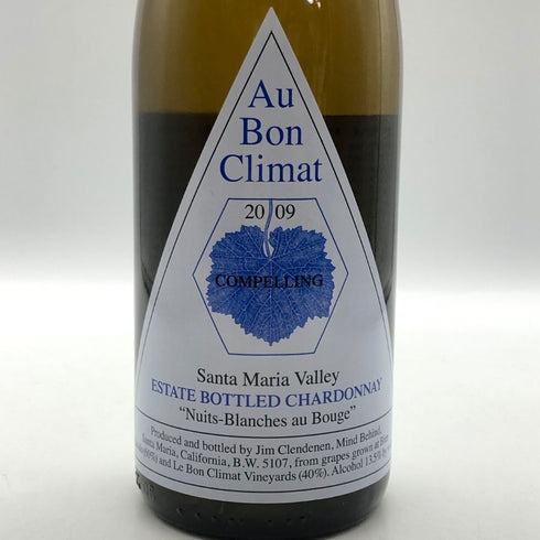 オーボンクリマ ニュイ ブランシュ コンペリング 2009 750ml 13.5% AU BON CLIMAT 白ワイン【F1】