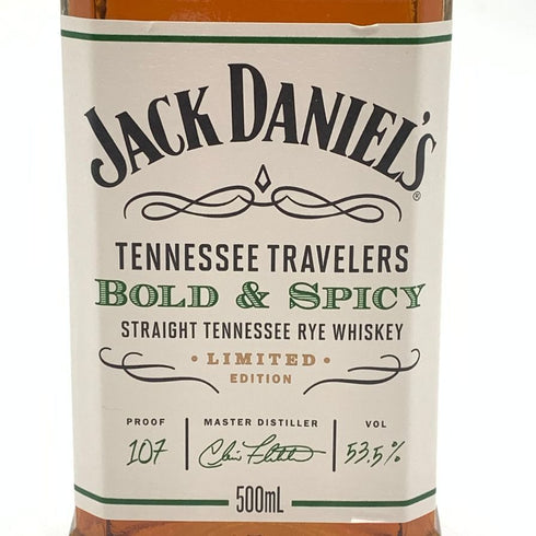 ジャックダニエル テネシートラベラーズ ボールド&スパイシー No.2 500ml 53.5% JACK DANIERL'S TENNESSEE TRAVELERS BOLD SPICY 【F4】