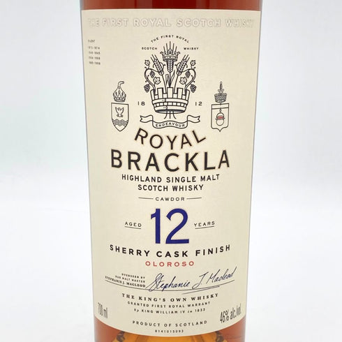 ロイヤル ブラックラ 12年 シェリーカスク フィニッシュ 700ml 46% ROYAL BRACKLA SHERRY CASK FINISH スコッチウイスキー【L】