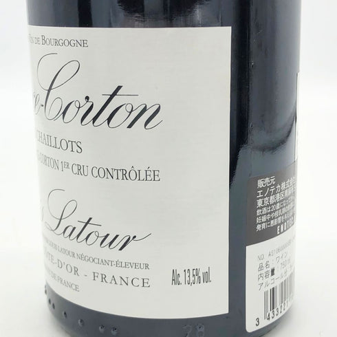 ルイ ラトゥール アロース コルトン プルミエ クリュ レ シャイヨ 2016 750ml 13.5% Louis Latour ブルゴーニュワイン【D0】