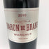 ル バロン ド ブラーヌ 2010 750ml 13.5% BARON DE BRANE ボルドーワイン【B4】