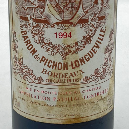 シャトー ピション ロングヴィル バロン 1994 375ml 13% CHATEAU PICHON LONGUEVILLE ボルドーワイン【D1】