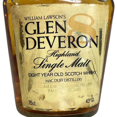 グレンデュヴェロン 8年 特級表記 750ml 43% GLEN DEVERON スコッチウイスキー【H3】