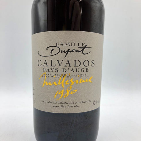 デュポン カルヴァドス ミレジム 1980 700ml 42% Dupont CALVADOS Milles'sime ブランデー【L4】