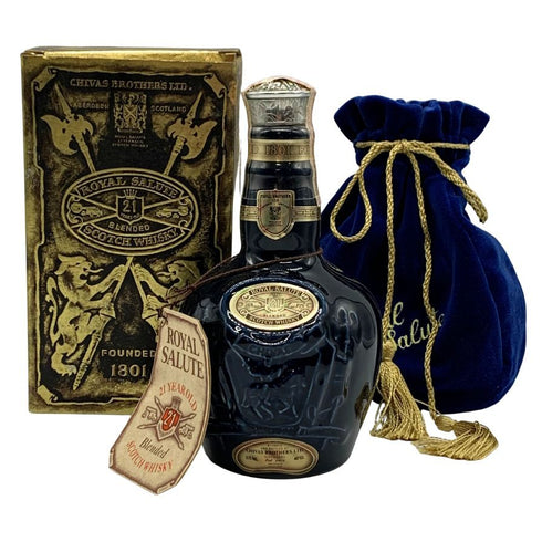 シーバス ブラザーズ ロイヤルサルート 21年 青陶器ボトル 375ml 40% CHIVAS BROTHERS ROYAL SALUTE スコッチウイスキー822g【F】