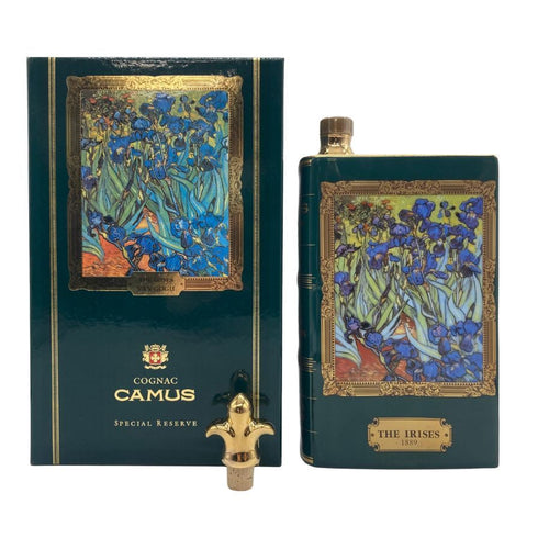 カミュ ナポレオン ブック 油絵 ゴッホ アイリス 陶器ボトル 700ml 40% Camus コニャック【J1】