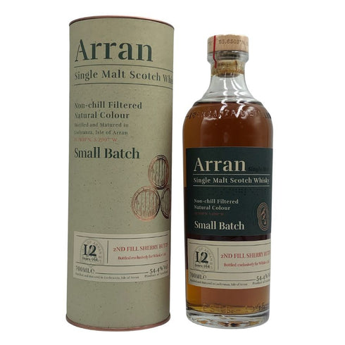 アラン 12年 スモールバッチ セカンドフィルシェリーバット 700ml 54.4% ARRAN スコッチウイスキー【Q2】