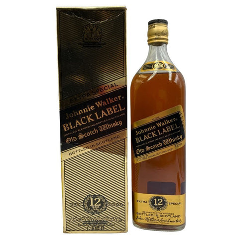 ジョニーウォーカー ブラックラベル 12年 エクストラ スペシャル 黒金キャップ 1000ml Johnnie Walker BLACK LABEL EXTRA SPECIAL スコッチウイスキー【O2】