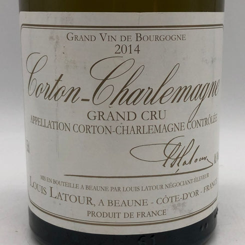 ルイ ラトゥール コルトン シャルルマーニュ グラン クリュ 2014 750ml 14% Louis Latour Corton Charlemagne Grand Cru 白ワイン【M4】