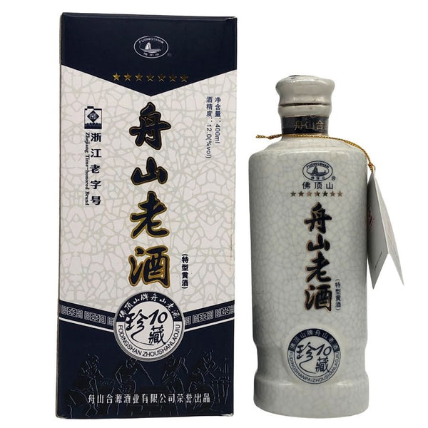 舟山老酒 中国 黄酒 陶器ボトル 400ml 12% 中国酒797g【C3】
